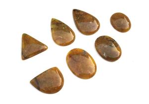 Cabochons jaunes lisses multi-formes en aventurine naturelle de qualité AAA pour la fabrication de bijoux faits à la main en gros de pierres précieuses en vrac - Product Image 3