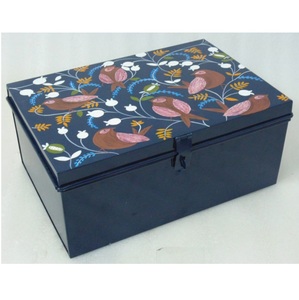 กล่องเหล็กเหล็กเคลือบโลหะสองชั้นสำหรับตกแต่งสีสันสดใสกล่องเก็บของทรงสี่เหลี่ยมผืนผ้าสไตล์ใหม่สำหรับการใช้งานอเนกประสงค์ - Product Image 4