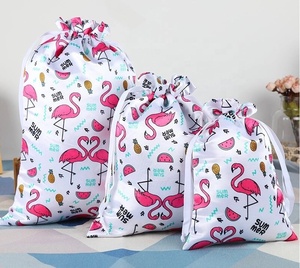 Bolsa de muselina de algodón Bolsa de algodón con cordón Bolsa de recuerdo de fiesta - Product Image 4