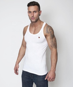 Gym Fitted Vest Racer back Bodybuilding Muscle Stringer Plain Tank Top Fitness - Product Image 1