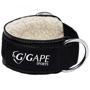 Mới đến biểu tượng tùy chỉnh Cáp máy Vòng chân có thể điều chỉnh D-Ring Dây đeo mắt cá chân với Neoprene Padding cho bảo vệ - Product Image 3