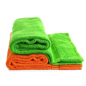 Serviettes de bain 100% coton tissées de couleur unie de style Dobby pour adultes, douces, à séchage rapide, écologiques et abordables - Product Image 2