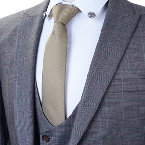ชุดสูทผู้ชายดีไซน์ใหม่สูทหรูหราหรูหราแบรนด์หรูชุดสูท3ชิ้นคุณภาพสูง - Product Image 3