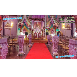 บอลลีวูดเสาไฟเบอร์สำหรับทางเดินตกแต่ง,ทางเดินงานแต่งงานทางเข้าทางเดินตกแต่งทางเดินงานแต่งงานไฟเบอร์แท่นตกแต่ง - Product Image 1