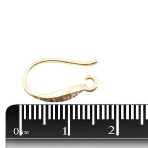 Pierre de lune pêche 27 à 28 MM avec boucle d'oreille galvanisée en or de forme ovale en fil d'oreille en zircon - Product Image 5