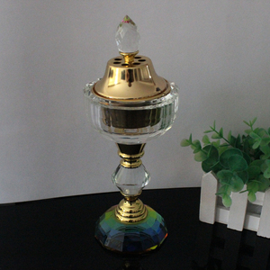 Inde Offre Spéciale cristal maison décor pour <span class=keywords><strong>bakhoor</strong></span> brûleur d'<span class=keywords><strong>encens</strong></span> - Product Image 4