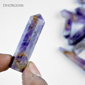 Amethyst <b>Crystal</b> Points Natural Quartz Tower Double Terminated <b>Wand</b> Polished Purple Gemstone Pencil Points Healing <b>Crystals</b> Bulk - Product Image 4