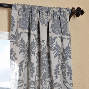 Il campione libero jacquard di <span class=keywords><strong>lino</strong></span> hotel <span class=keywords><strong>grigio</strong></span> tenda di mancanza di corrente di tacchino - Product Image 2