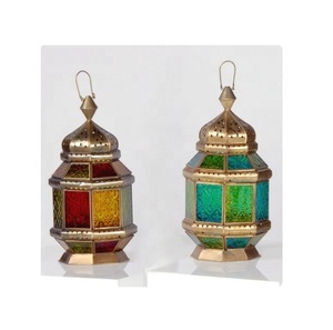 Lanterne à bougie suspendue en fer forgé de qualité supérieure, faite à la main avec impression en relief, faible MOQ, disponible auprès du fabricant et du grossiste - Product Image 1