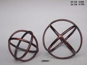 Esculturas de estilo náutico moderno de alta calidad y objetos decorativos Bola hueca decorativa para el hogar disponible en todos los colores - Product Image 3