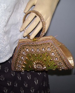 Embroidered Luxury handbags & <b>Clutch</b> for Women Triangle <b>Wedding</b> <b>Clutch</b> Bridal <b>Clutch</b> Bags - Product Image 3