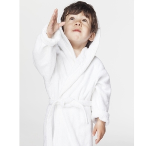 Peignoirs de luxe couleur unie 100% OEM meilleure qualité en coton cardé taille adulte pour usage domestique Offre Spéciale en Inde - Product Image 3