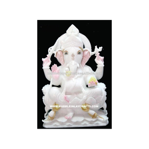 Statue de Ganesha en marbre religieux - Product Image 1