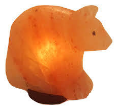Lámpara de Sal del Himalaya en Forma de Oso, Tallada a Mano con Material Orgánico y Diseño Animal Personalizado - Product Image 4