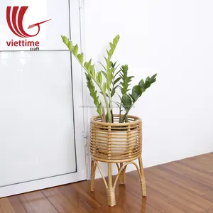 Best Home Decor Popular Rattan Plant Stand, Planter Holder Wholesale