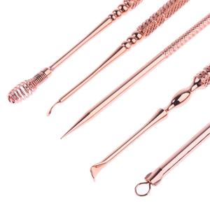 Kit de Herramientas Faciales LA ELAHI CO de 5 Piezas en Oro Rosa, Extractor de Puntos Negros y Espinillas, Removedor de Acné y Imperfecciones, Gran Venta 2026 - Product Image 4