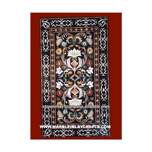 Beautiful Marble Inlay Dining Table Top, Marble Inlay Table Top - Product Image 1