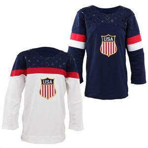 Conjunto de camiseta de hockey sobre hielo de EE. UU. Uniforme oficial para jugadores de hockey sobre hielo - Product Image 2