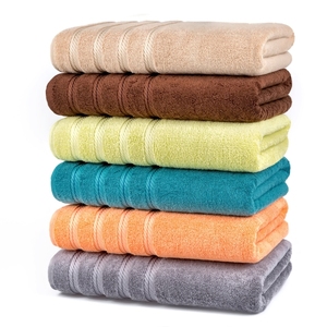 100% OEM Ensembles de serviettes de bain de style Dobby de haute qualité avec logo personnalisé Serviettes de bain de golf d'Inde - Product Image 4