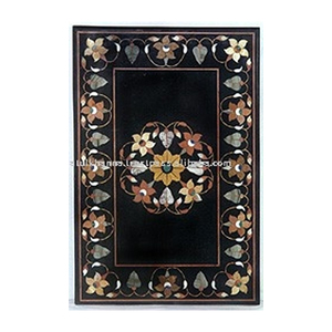 สี่เหลี่ยมผืนผ้าหินอ่อนฝังตารางด้านบน - Product Image 1