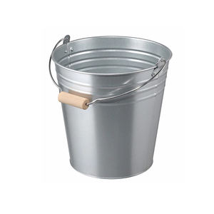 Pot de plante galvanisé en métal étain - Product Image 1