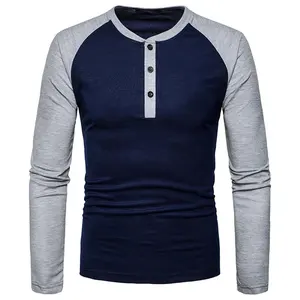 OEM Unique New Crew Neck Muscle Solid Slim Fit Gym Sports, Fitness Jogger Long Sleeve Two Town Top T-shirt