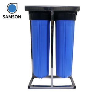 Système de filtration d'eau manuel à haute efficacité à 2 étages, système de filtration domestique, 20 pouces, grand filtre bleu en plastique, OEM, traitement de l'eau potable, TW 150 - Product Image 1