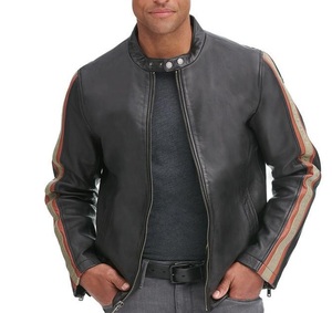 Chaqueta de carreras de cuero hecha a medida para hombre, ajuste de motocicleta ideal para montar en invierno y estilo de seguridad vial - Product Image 6