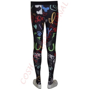 Mallas de Fitness para gimnasio con estampado personalizado de alta calidad, pantalones de Yoga de malla de Spandex, pantalones de mallas de uso activo recién llegados - Product Image 3