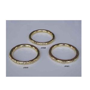 Pulseras de latón con patrones florales en relieve de tres estilos de alta calidad en brazaletes pulidos de latón pulido espejo a precio al por mayor - Product Image 4