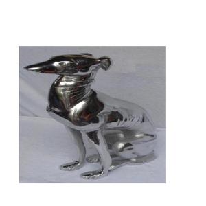 Escultura de perro de aluminio fundido con pulido de espejo, decoración del hogar, esculturas de Metal de animales para Decoración - Product Image 5
