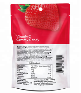 Caramella delicioso Halal de fresa para pelo de vitamina C en forma de corazón de caramelo gomoso dulces - Product Image 2