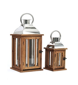 Wooden <b>Lantern</b> <b>Candle</b> Holder - Product Image 4