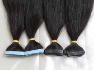 100% Remy Straight Tape in Hair Extensions Double Type-Matière première - Product Image 3