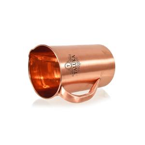 Jarra de cobre con pomo de latón, fabricante indio, 50 Oz, jarra de agua de cobre - Product Image 3