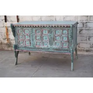 Mesa de consola de madera tallada antigua tradicional/caja de maletero muebles elegantes para el hogar para gabinetes de sala de estar - Product Image 1