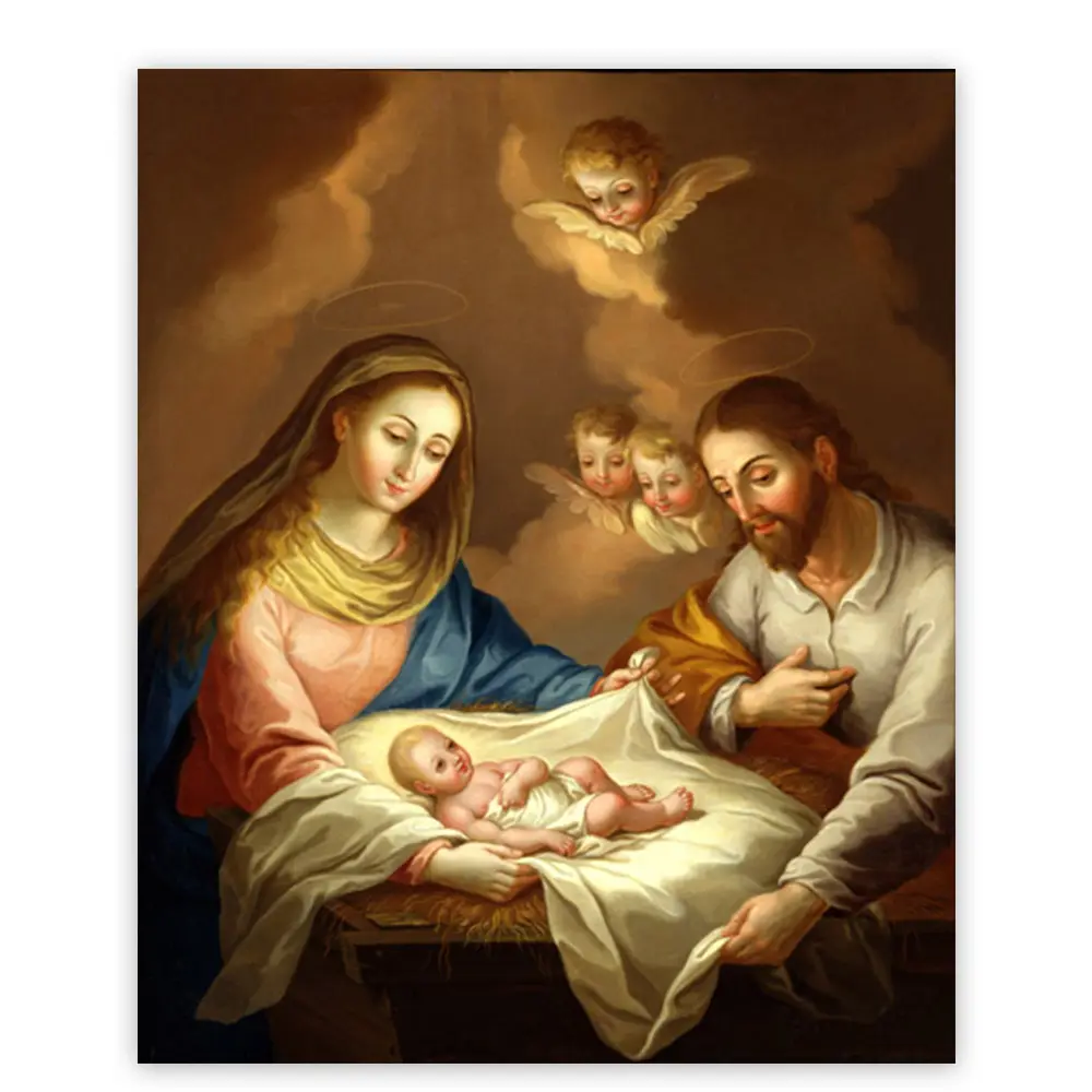 Pintura al óleo clásica 3d lenticular, imágenes de Jesús