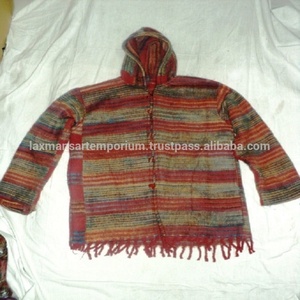 เสื้อคริลิคผ้าขนสัตว์แฟชั่นฤดูหนาวสีทึบพิมพ์ลายทาง/เสื้อฮู้ดแขนเต็มขายส่งจากอินเดีย - Product Image 1