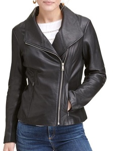Blouson aviateur en cuir suédé pour femmes veste en cuir conception de logo professionnel sur mesure pour les tenues de mode - Product Image 3