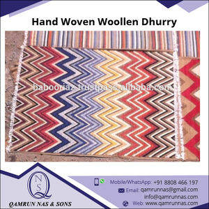 Tapis Kilim en laine, tissé à la main, Design ZigZag de leader, multicolore, dernière nouveauté 110 - Product Image 4