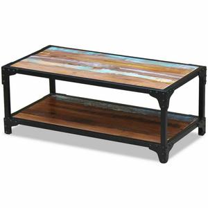 Meilleur Prix Vente Chaude Bois & Cuir Table Basse - Product Image 1