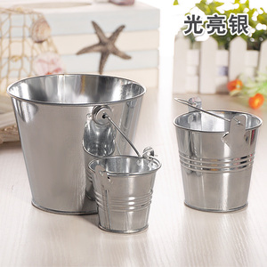 Pot en métal galvanisé de planteurs de seau de panier <span class=keywords><strong>pour</strong></span> la <span class=keywords><strong>plante</strong></span> et la fleur - Product Image 2
