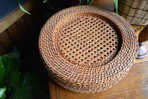 Vietnam Eco Friendly Natural Color Rattan Charger Plate for Decorative Dining Displays Offered by Reliable Bulk Supplier - Product Image 5