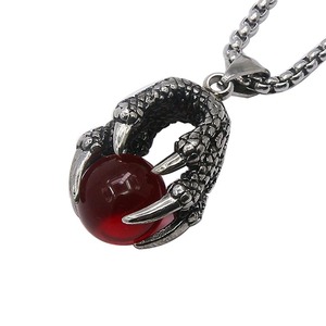 Negro Grande de la garra de águila colgante encanto Collar para hombre chicos - Product Image 3
