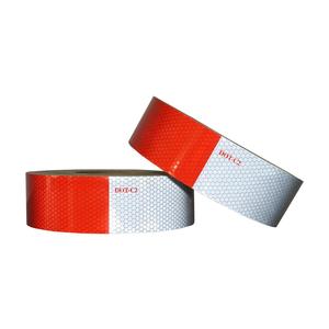 NTC 5807 Cinta reflectiva rojo blanco para tráfico vehículos de camión dot c2 reflectante de demarcación vehicular conspicuity - Product Image 1