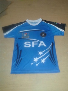 Colores personalizados y diseño de logotipos Camiseta con estampado de sublimación Camiseta personalizada de cricket y fútbol - Product Image 4