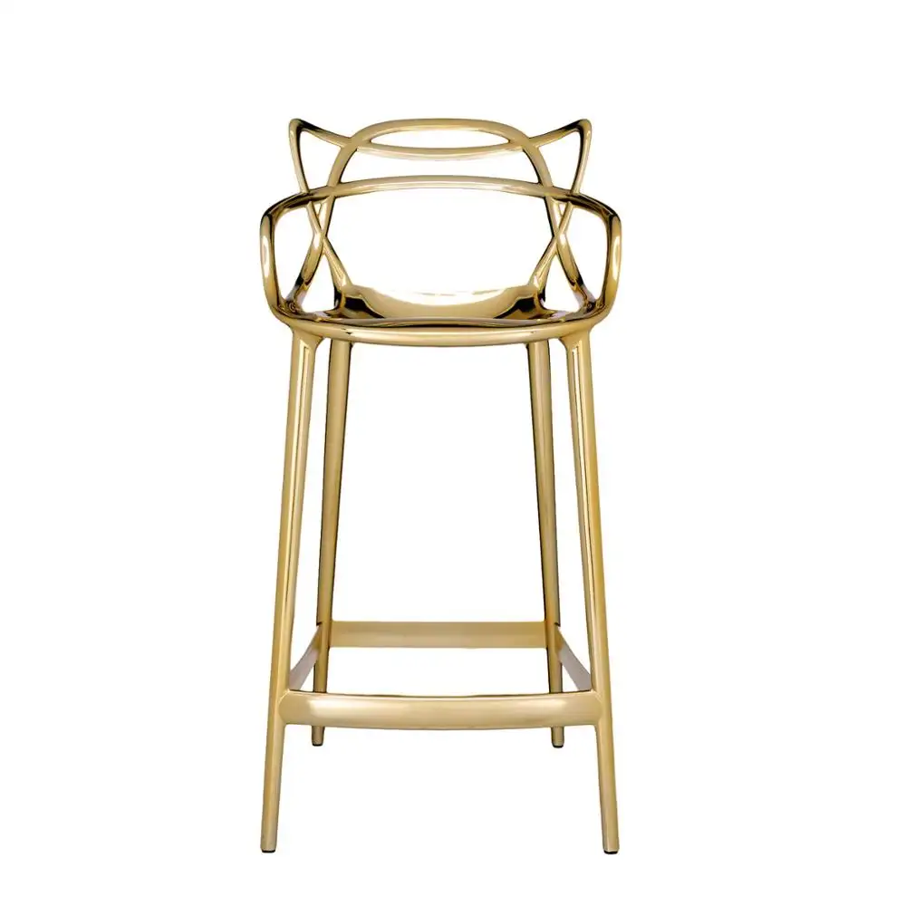 Stool and brass finished polished Stool