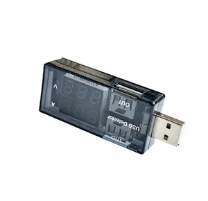 Nueva pantalla Digital USB doble voltaje de potencia medidor de corriente de cargador Detector