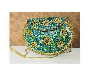 Sacs design faits à la main Silver Evening Designer Ladies Handbag Party Wear à bas prix par LUXURY CRAFTS - Product Image 2