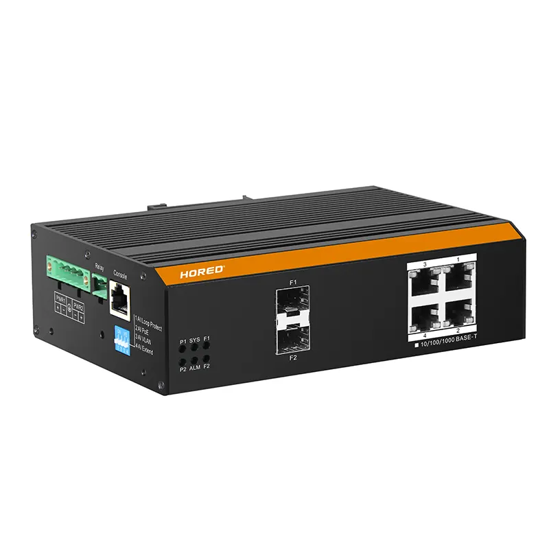Ethernet Poe Gigabit Endüstriyel Anahtarı VLAN/PoE yönetimi/Qos fonksiyonu